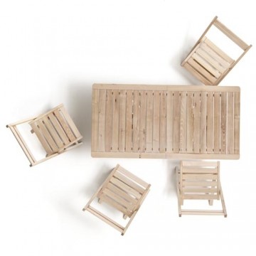 Sedia ripieghevole Robin-tavolo richiudibile Marian